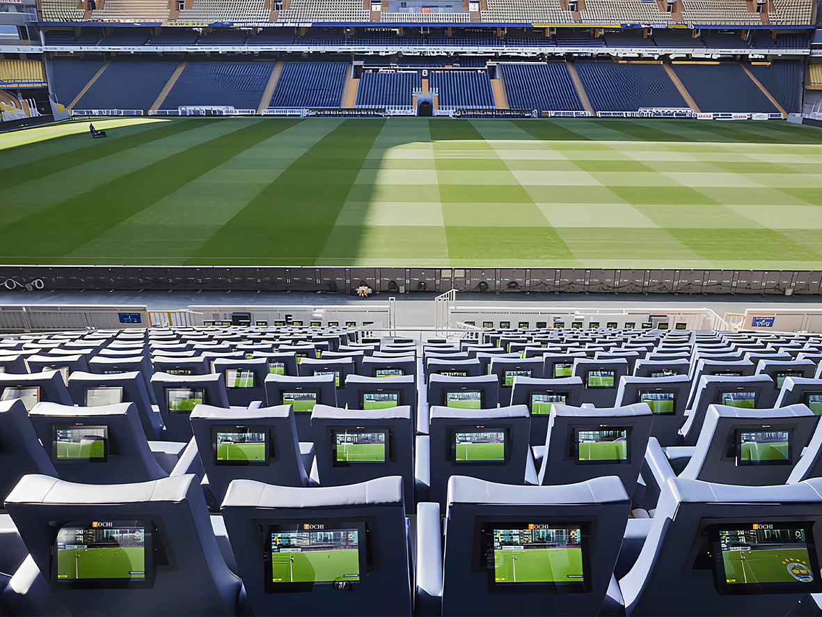Professional Football Stadium Seat-Back Screen Project