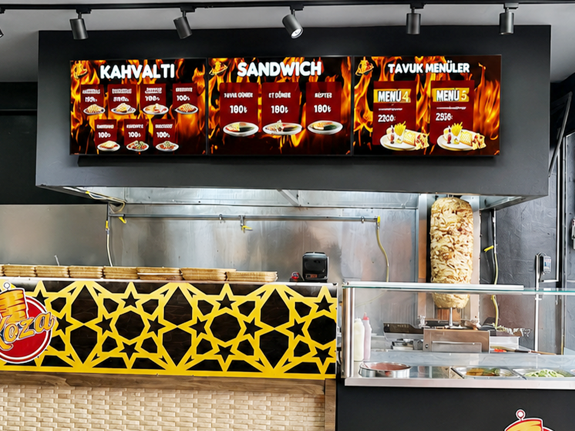 Doner Shop Chain Menuboard Project