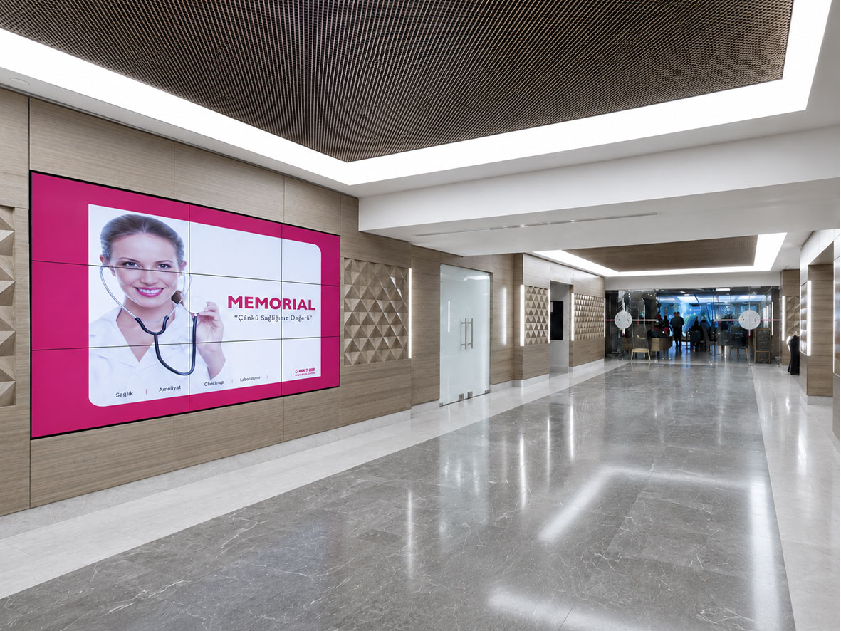 Private Hospital Chain Lobby Videowall Project
